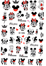 Körömmatrica - Mickey Mouse D126